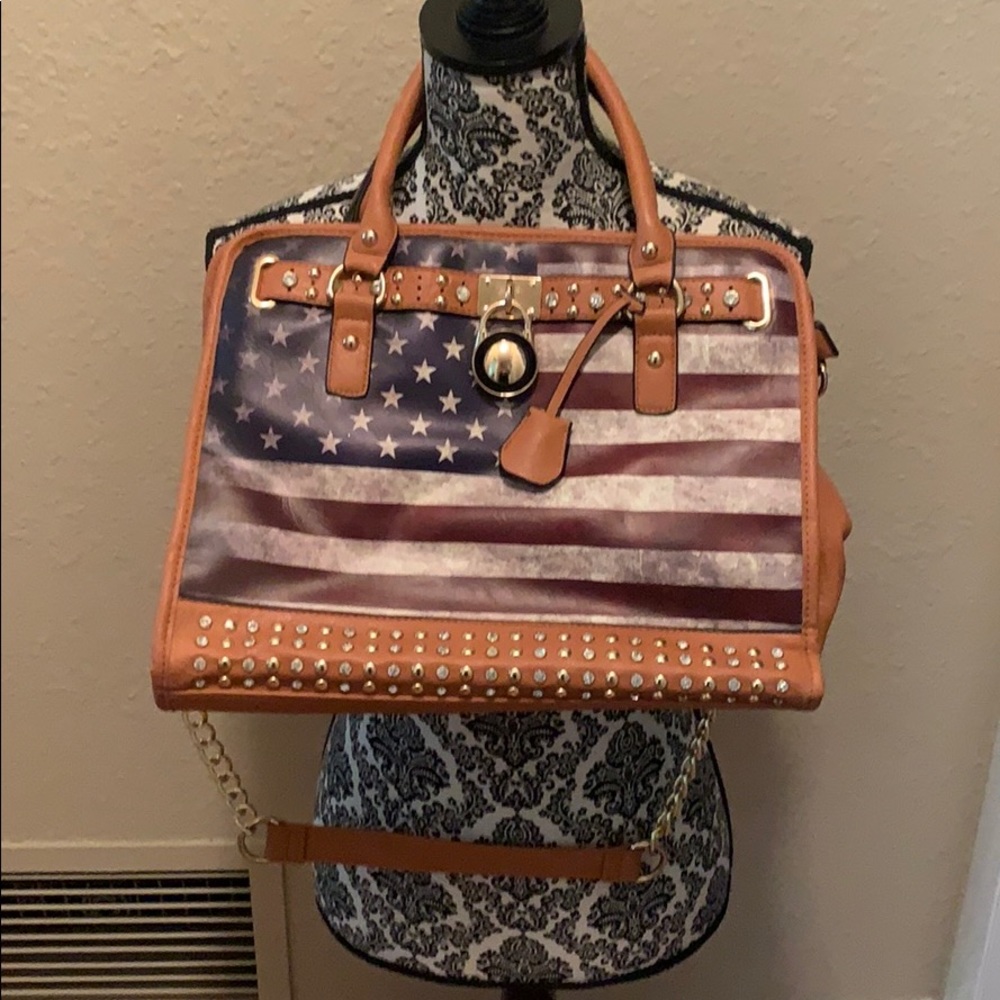 American Flag Large Purse